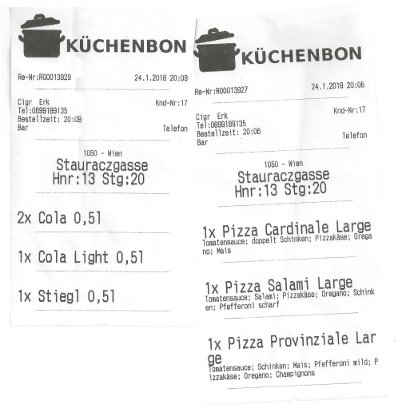 Order-Control Küchenbon