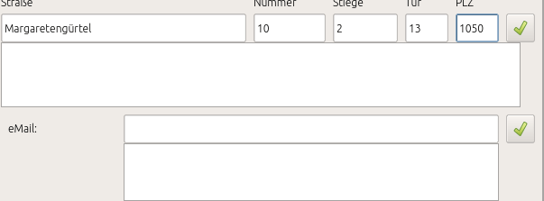 Animation der automatischen Straßenvorschläge und Adresserfassung in Order-Control