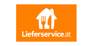 Lieferservice.at-Logo als Hinweis auf die Lieferando-Schnittstelle
