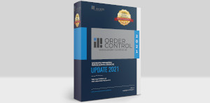 Softwareverpackung mit Order-Control-Logo für das Registrierkassensystem